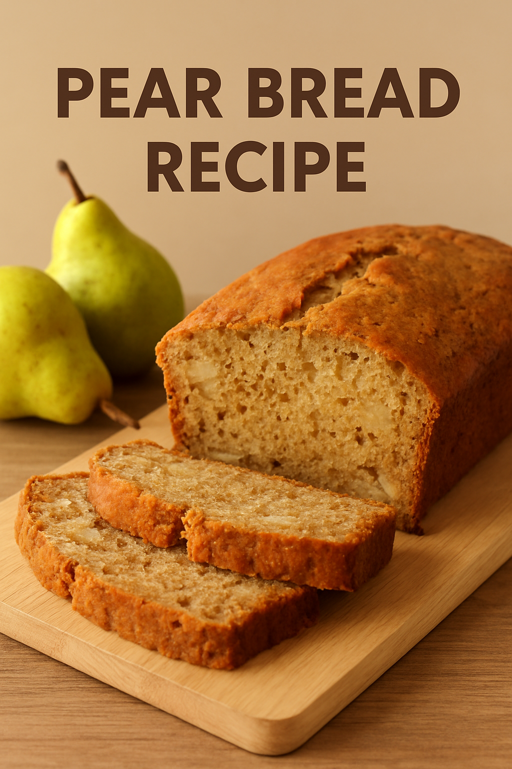 Pear Bread Recipe: A Moist, Flavorful Treat You’ll Love